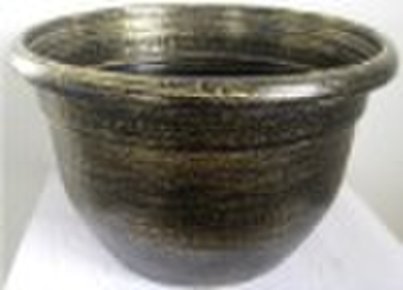 plastic planter with paint