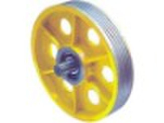 elevator rope wheel