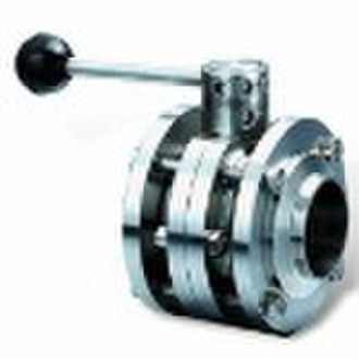 Sanitary Welded/Male butterfly valve