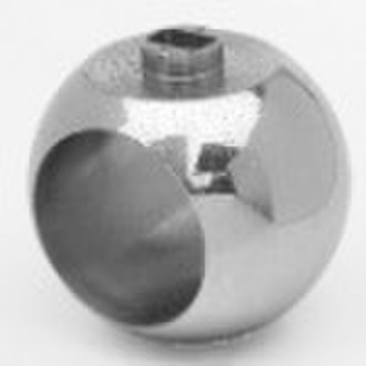 Trunnion valve ball