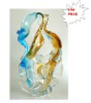 2010 Summer popular style,hand made glass vase fro