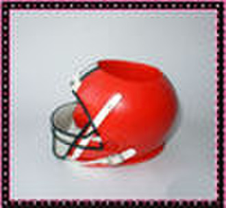 创造性的设计polyresin的橄榄球头盔笔稍等