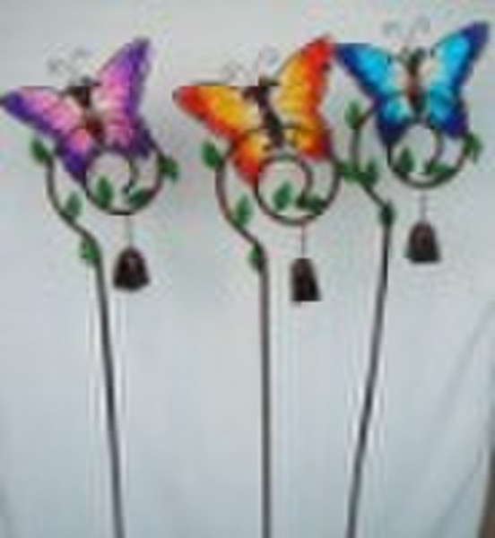 Metal butterfly garden stick