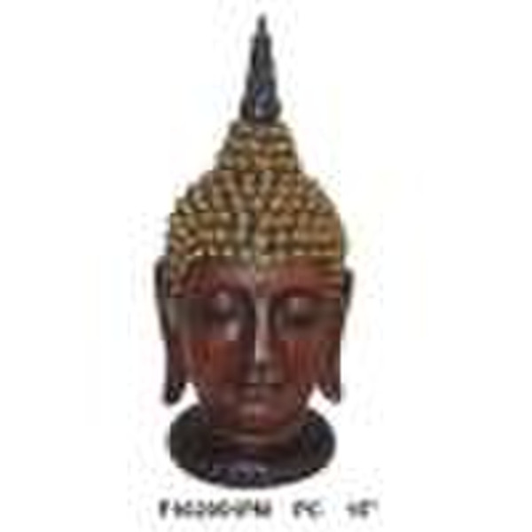 Poly resin Buddha head