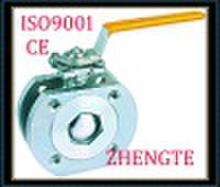 wafer ball valve PN16/40, with ISO5211 mounting pa