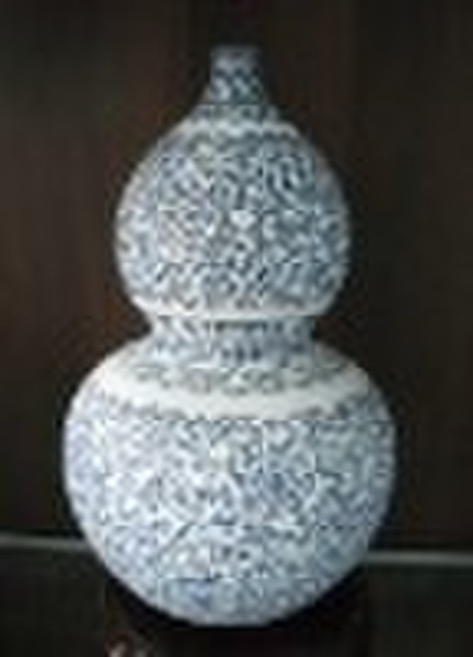 blue and white gourd ceramic Vase WRYKG04