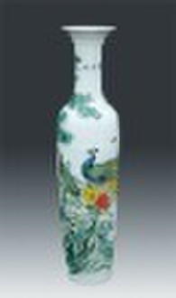 Chinese Peacock Porcelain Vase Hotel decor WRYJR09