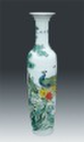 Peacock Chinese Porcelain Vase Hotels Dekor WRYJR09