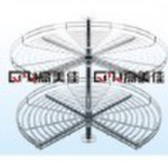 metal/stainless steel 270 degree revolving basket