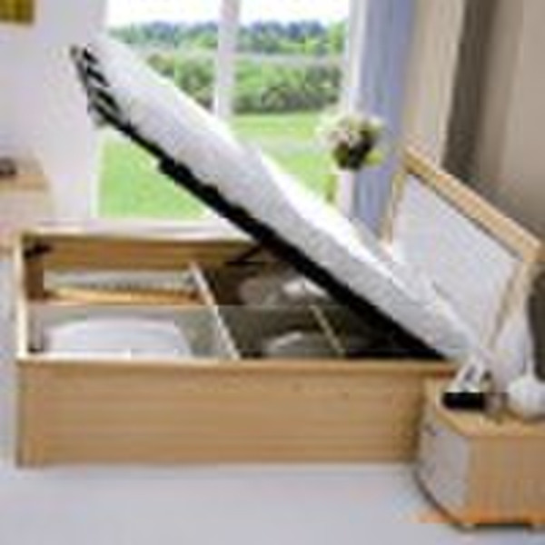 branching bed frame with gas spring