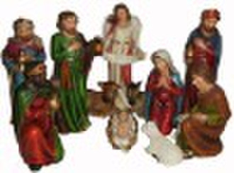 polyresin nativity set