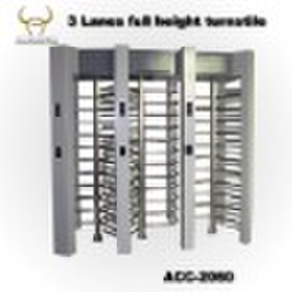 3 Lanes full height turnstile