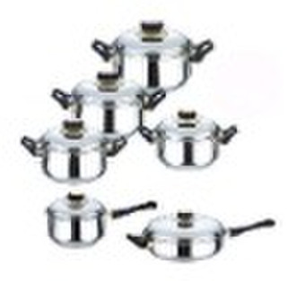 12pcs non-stick cookware set with capsuled bottom