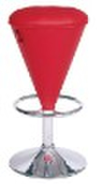 Red Zucker Cone Bar StoolStool Chrome Finished Foo