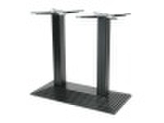 CAST IRON TABLE BASE - DOUBLE TUBE STEP DESIGN