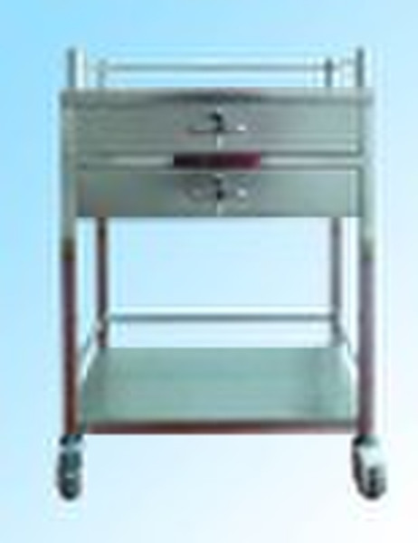 Stainless steel medical trolley