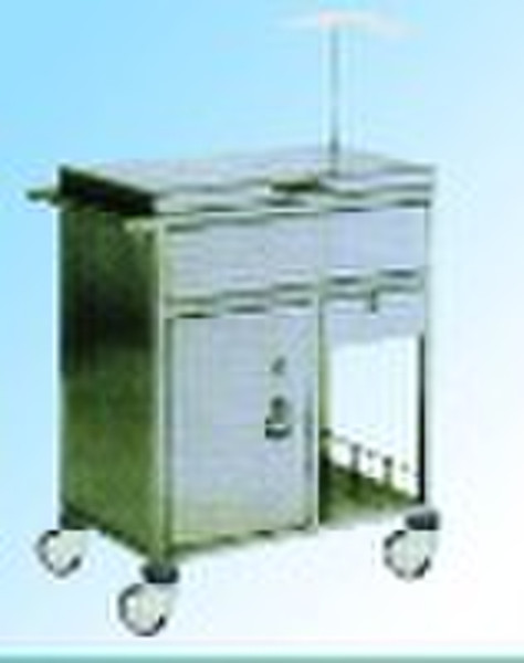 Stainless steel hospital trolley