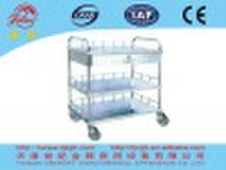 B53 Stainless steel three-floor medical trolley