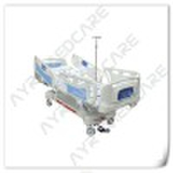 Electric ICU hospital bed with weight scale