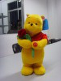 electric powered plush toy -- waving hands bear