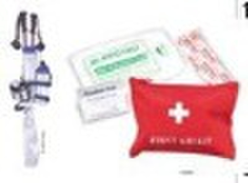 trekking pole set with first aid kit,nordic walkin