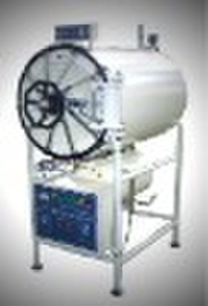 Horizontal cylindrical pressure steam sterilizer