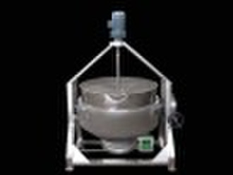 Gas burning mixing kettle