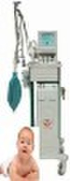 High frequency infant ventilator with air compress