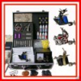 Tattoo Kit With 3 Machines Guns Power Supply Needl