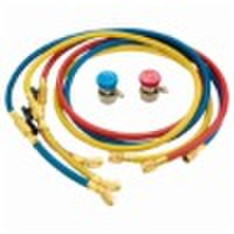 Set Of 3 Flexible Hoses Whit Shut Off Ball Valves