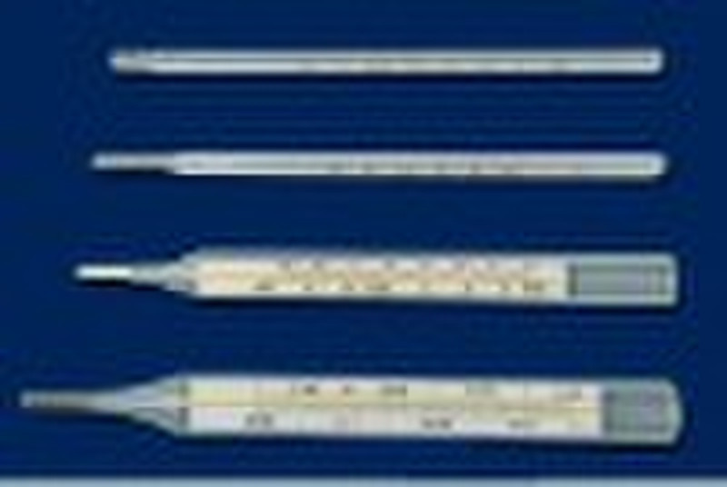 Glass clinical thermometer