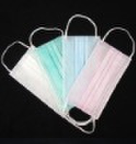 Disposable non-woven 3 ply medical dust face mask