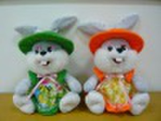 Rabbit doll with hat