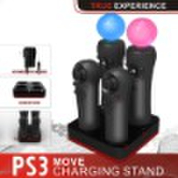 4 in1 Зарядка Док Стенд для PS3 Move игры Contro