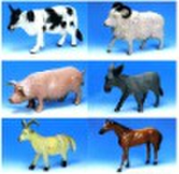 Plastic toy animals