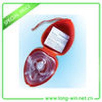 Pocket CPR Mask with O2 Inlet