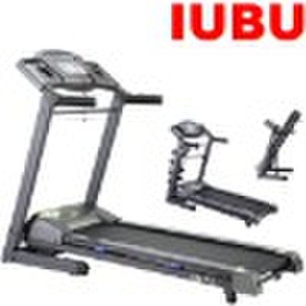 15% incline motorized  treadmill with double layer