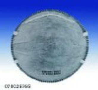 Active carbon dust mask without valve
