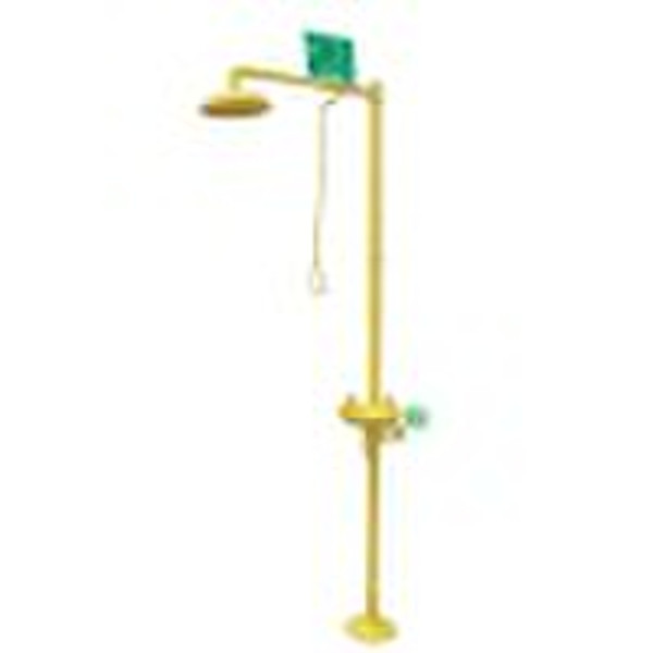 Combination emergency shower & eyewash product