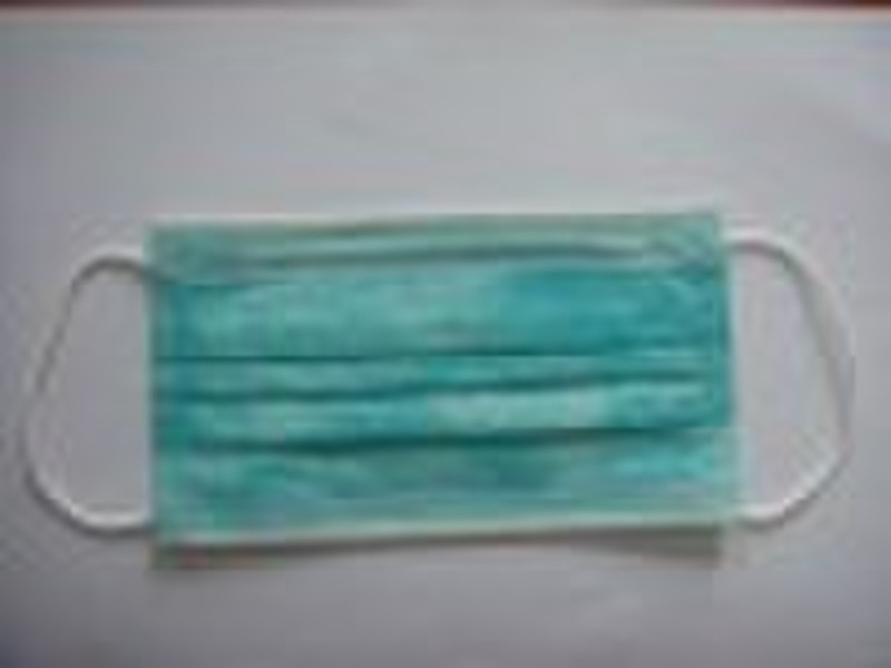 Non-woven face mask with earloops