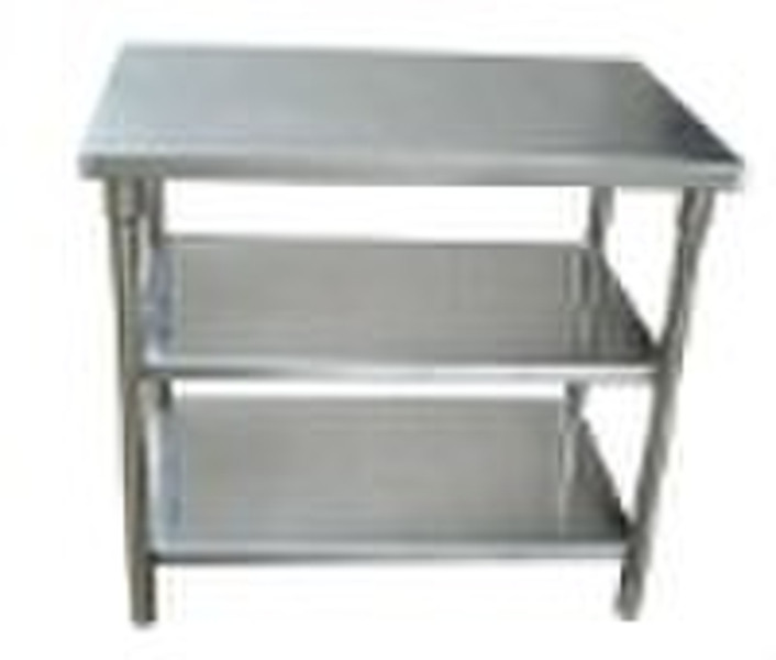 three layer stainless steel  working table