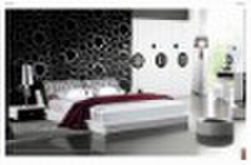 Plain Color Bedroom Suite with Soft Headboard