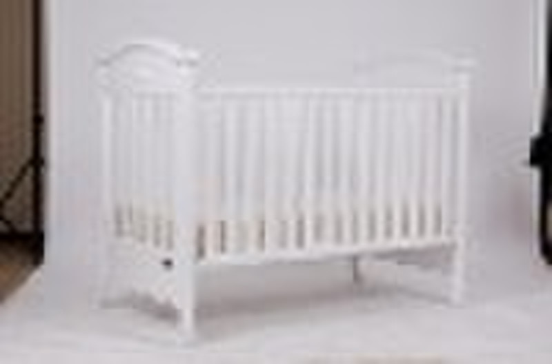 Rosy drop side crib with caster baby's crib/wo