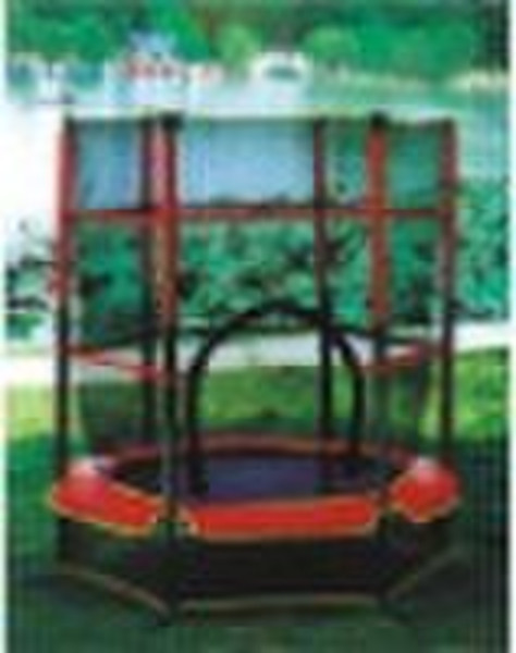 outdoor trampoline with safety net