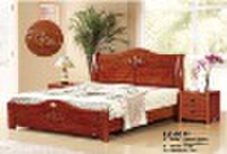 wooden bed in bedroom furniture set