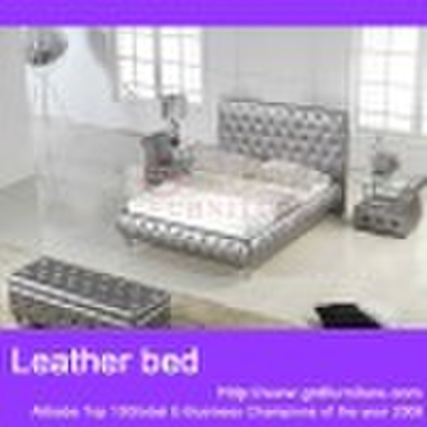 A2861 leather bed
