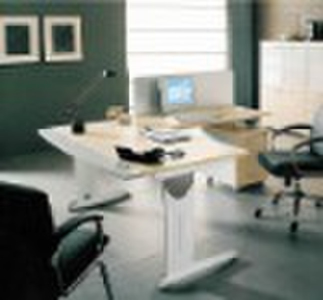 Modern Metal and wooden Office Desk