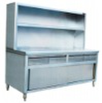 Stainless steel Kitchen Cabinet with Shelve