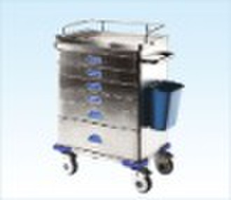 Stainless Steel Luxurious Trolley for  Anesthesia