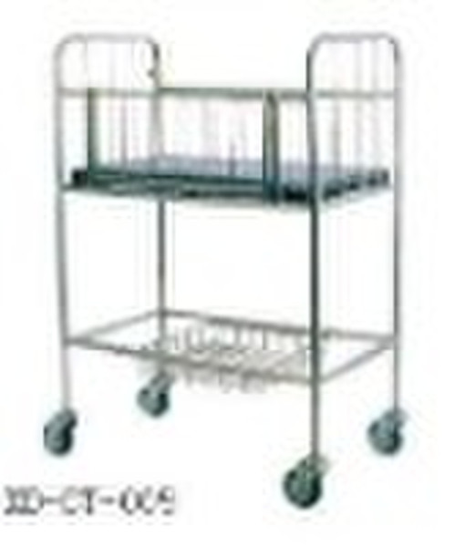 Stainless steel baby trolley ( medical trolley )